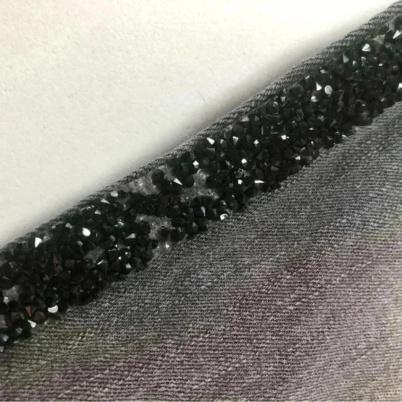 Democracy Embellished Raw Hem Flex Girlfriend Jeans Size 6 Ab Technology - Picture 10 of 16